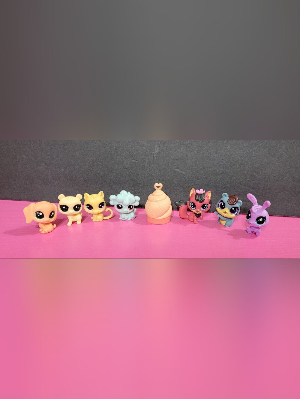 Littlest Pet Shop Bundle Of 7 Mini Figures With One Accessory (1792)